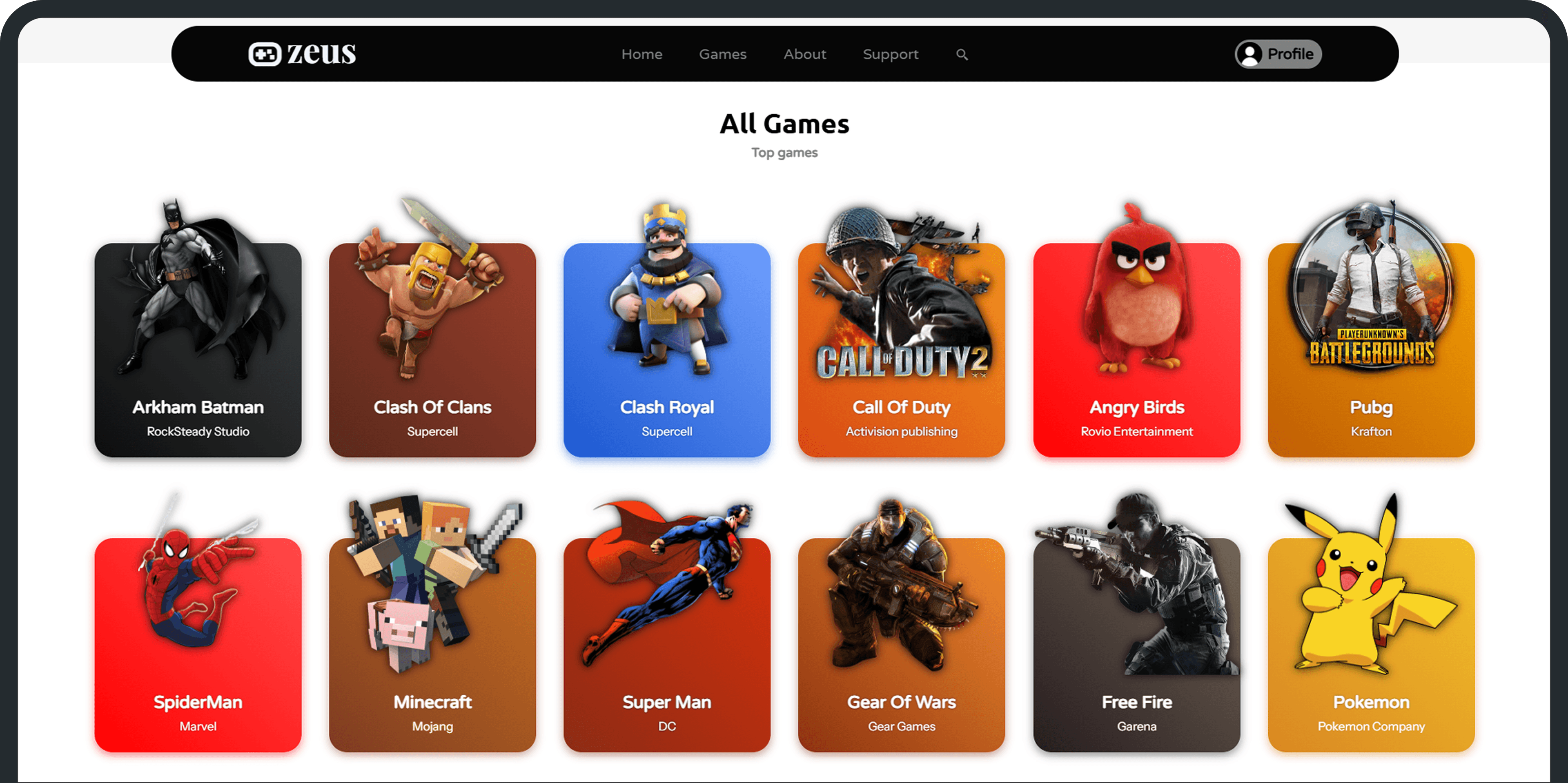 Game Discovery project preview